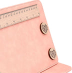 Earssa Knitting Pattern Holder,Knitting Chart Holder,Magnetic Crochet Knitting Chart Holder Knitting Accessories Foldable Knitting Chart Keeper with Ruler for Fixed Crochet Pattern (Pink)