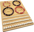 Petoysoso Bamboo Bead Boards for Jewelry Making, Bracelet Beading Board, DIY Supplies, Small 6"/ 7"/ 7.5"/ 8"