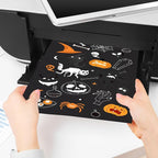 100 Sheets Black Cardstock - 8.5 X 11 Inches Art Crafts Construction Paper, 92lb/250gsm Heavy Weight Thick Card Stock Paper for Printer, DIY Cards Making, Invitations, Scrapbooking UAP24BK100