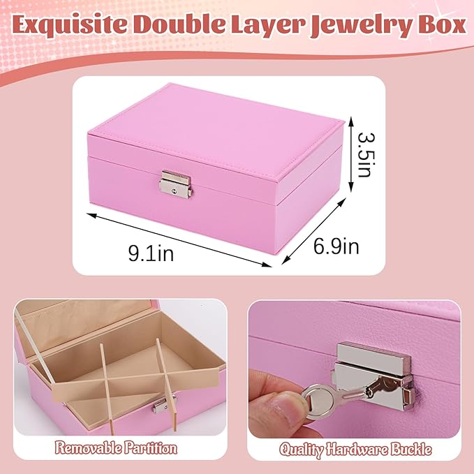 Extpro Charm Bracelet Making Kit, 1410pcs DIY Jewelry Making Kit with Box & Bead Board, Unicorn Gifts Arts and Crafts Toys for 8-12 Years Old Girls Festival Birthday