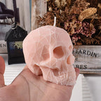 Skull Head Candle Mold - Resin Casting Silicone Molds for Home Decor & Candle Making Wave Spiral Mold