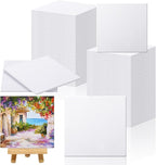 100 Pcs Mini Painting Canvas Panels Art Painting Canvases Panels Cotton Blank White Small Canvas Acid Free Boards for Watercolor Acrylic Oil Paint(4 x 4 Inch)
