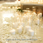 Aufien Candle Sand with Wicks, 21.4 Oz Pearled Candle, DIY Bead Powder Sand Wax Making kit Refillable Non Toxic for Handmade, Wedding and Halloween Christmas Decorations Light Brown Unscented