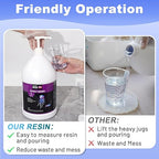 LET'S RESIN EPOXY RESIN 4 Gallon Epoxy Resin with Pumps, Bubble Free & High-Gloss Resin Kit, Crystal Clear Epoxy and Hardener for DIY Art, Molds Casting,Craft