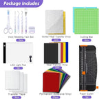 Cutaswish The Essential Bundle for Makers and All Explore Air-The All-in-One Accessories Kit with HTV Vinyl, Adhesive Vinyl, Transfer Tape, True Control Knife, Cutting Mat for Projects