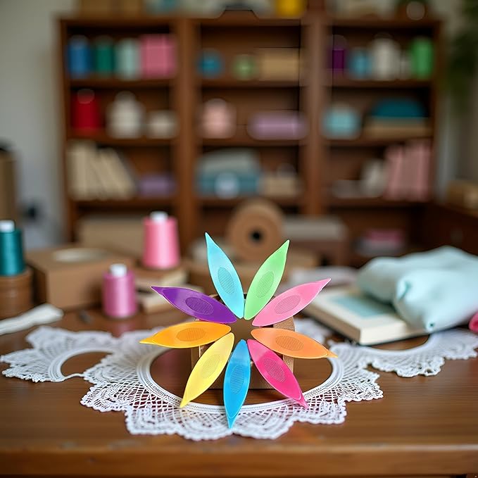 9 Pcs Colorful Plastic Tatting Shuttle for Lace DIY Hand Lacemaking Craft Tool Household Knitting Tools Weaving Machine Sewing Accessories Deft Tatting and Lacemaking Supplies Needlework