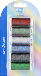 Simthread 6 Colors 3-Ply Metallic Shuttle Tatting Yarn 50 Meters Each for Shuttle Tatting Jewellery lacemaking #3