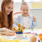 Painting Brushes, 25 All Purpose Paint Brushes Bulk Painting Brushes for Kids, Craft Paint Brushes for Acrylic Painting Oil Watercolor Gouache