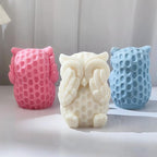 3D Owl Mold Nighthawk Molds Owl Candle - Resin Casting Silicone Molds for Home Decor & Candle Making Wave Spiral Mold