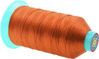 Mandala Crafts Bonded Nylon Thread Burnt Orange Heavy Duty Sewing Threads - 800 YDs Size 277 840D T270 Tex 270 Thread for Leather Jeans Weaving Outdoor Marine Upholstery Threads