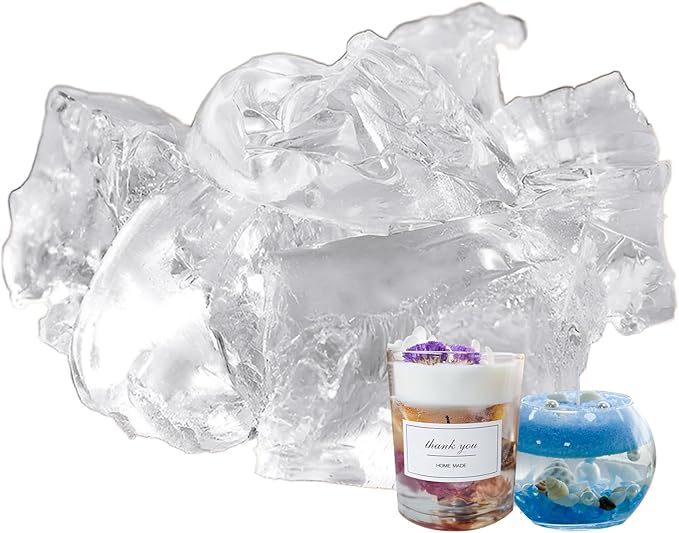 CoolCrafts 14 OZ Gel Wax for Candle Making Clear Jelly Candle Wax for Decorative Projects