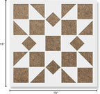 Kaleidoscope Quilt Block Stencil - Homemade & Wallpaper Stencils, Quilting