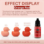 Candle Dye - 24 Colors Liquid Candle Making Dye for DIY candle making supplies Kit, Food Grade Ingredients Oil-Based Candle Coloring for Soy Wax Dyes, Beeswax, Gel Wax, Paraffin Wax - Each 0.35oz/10ml