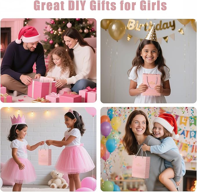 Emibele Bracelet Making Kit for Girls, 120 PCS Jewelry Making Kit DIY Art Crafts Toy with Portable Jewelry Organizer Box for Girls 5-12, Gifts for Teens Women on Birthday Valentines Christmas