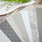 LewuwoPoing 30 Sheets Textured Art Paper Assorted Set 5.8x8.3 Inch A5 Mixed Special Craft Paper for Scrapbooking Junk Journaling Supplies dialy Plan Gift Card Embellishments Work (Grey)