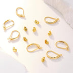 925 Sterling Silver Leverback French Hooks - Hypoallergenic Earring Backs With Jump Rings Set - Dangle Hooks Sterling Silver Findings Supplies for Jewelry Making