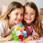 10 Pcs Plush Tulips Flower Stuffed Bendable Stems Plush Bouquet Toy Soft Rose Flower 12.6 Inch for Christmas 2025 Mother's Day Girl Girlfriend Wife(10 Pcs Colorful Tulip Series)