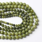12MM 30PCS Natural Stone Chinese Green Jade Loose Beads for Jewelry Making DIY Bracelet Necklace
