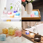 Konrisa 3D Bubble Candle Molds, 15 Cavity Cube Silicone Molds for Candles Making Soy Wax, Bubble Cake Molds for Baking Chocolate Dessert Cheesecake Mousse Cake Jelly Pudding