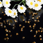 1100PCS 4mm Bicone Crystal Glass Beads for Jewelry Making, Sparkling Mini Beads for Suncatchers, DIY Bracelets & Craft Projects (Coffee Gold)