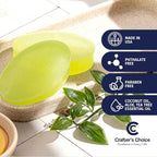 Crafter's Choice Detergent Free Melt and Pour Soap Base for Soap Making and DIY Crafting Projects, SLS/SLES Free, 5LB Block (Australian Tea Tree)
