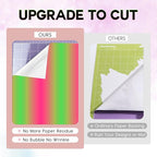 Tintnut Green Pink Permanent Vinyl - 8 Sheets 12"x10"Gradient Adhesive Self Sticker, Ombre Glossy Self Sticker Wtaer proofingVinyl Compatible with Cricut Or Silhouette