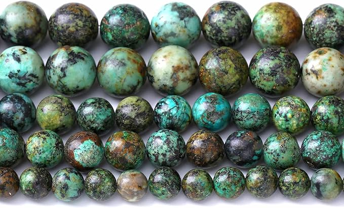 4MM 88PCS Natural Stone Green African Turquoise Spacer Loose Beads for Jewelry Making DIY Bracelet Necklace