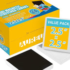 AUREUO Mini Magnetic Stretched Canvas 2.5x2.5 Inch / 24 Pack - Small Square Wrapped Canvas Board with Magnet Back, Art Gift Set Tiny Framed Bulk Pack Canvases for Acrylic Painting & Craft