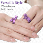 Crochet Tension Ring For Finger, Left & Right Handed Yarn Ring, Birthday Crochet Gifts For Crocheters, Knitters, Mother's Day Gifts For Mom, Grandma (Size 7-10, Turquoise)