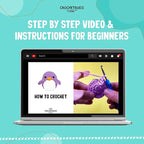 Penguin Crochet Kit | for Beginners, Couples, Date Night, Kids, Adults, Anime, & Animal Lovers | DIY Gift Kit | Instructions, Yarn, Hook, Pattern, Video & Written Tutorial | Arts & Crafts for Adults