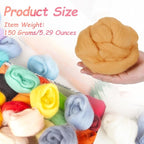 PATIKIL Wool Roving Yarn, 150G/5.3OZ Soft Felting Wool Pure Chunky Roving Yarn Bulk for Needle Felting Knitting Blanket Spinning Weaving DIY Craft, Bright Khaki