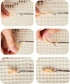 kingsea Latch Hook Kits DIY Crochet Needlework Crafts Color Printed Rug Cover Cushion Carpet, Latch Hook Kits for Adults Teen Home Decoration, Giraffes - 20"X 15"