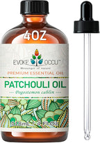 EVOKE OCCU Patchouli Essential Oil for Diffuser Skin Fragrance DIY Candle Soap Making - 4 FL Oz
