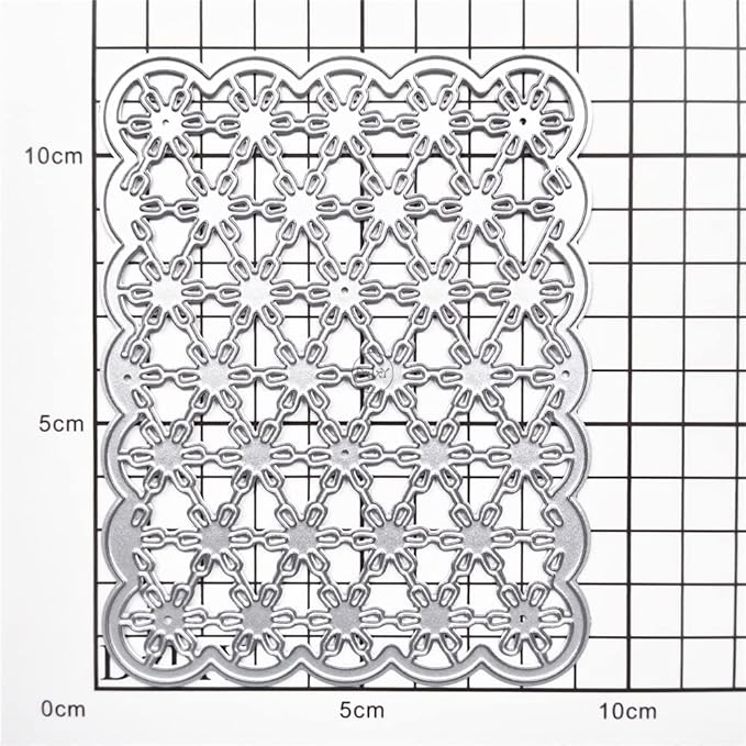 DzIxY Flower Grid Metal Cutting Dies for Card Making Kit Embossing Paper Die Cuts Scrapbook Machine Stencils Storage Pockets Supplies