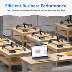 LONGER RAY5 5W Laser Engraver with Air Assist & LightBurn Camera, Auto Positioning & Capture, High-Precision Laser Cutter for Wood, Metal, Acrylic, Tumblers & Cylindrical Objects