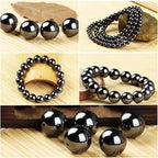 Natural Stone Genuine Stones DIY Black Hematite Round Beads 8mm 100pcs Beading Loose Gemstone Hole Size 1mm Charm Smooth Beads for Bracelets Necklaces Earrings (Black Hematite 8mm)