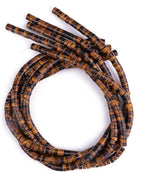 Natural Yellow Tiger Eye Spacer Beads Caps Loose Semi Gemstone for Beading Jewelry Making 6mmx3mm 38cm