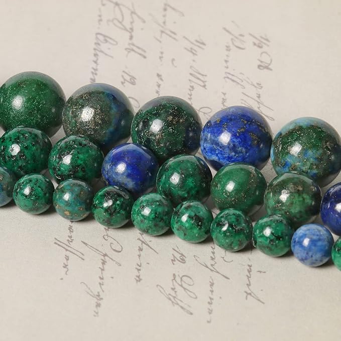 45pcs 8mm Natural Stone Beads Phoenix Lapis Lazuli Beads Energy Crystal Power Gemstone for Jewelry Making, DIY Bracelet Necklace