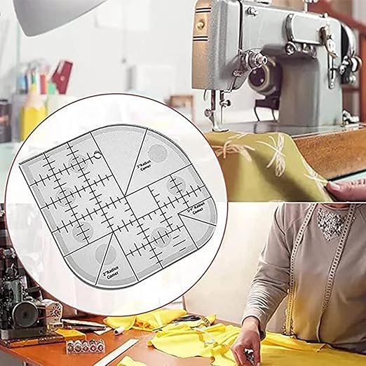 Curved Corner Cutter Quilt Ruler Acrylic Sewing Patchwork Quilting Templates DIY Supplies Sewing Template Patchwork Tool Curved Corner Cutter Ruler