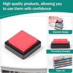 CraftyManor Masked Impression Mini Ink Pads for Stamps, Water Based Smudge Chalk Stamp Pad for Scrapbooking, Journaling, Card Making, DIY Craft Scrapbook Supplies for Adults (8 Colors)