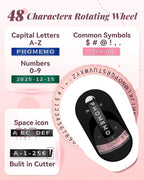 Phomemo Embossing Label Maker Machine, Retro Embossed Label Maker, Old School Embosser Labeler with 6 Rolls 3D Embossing Label Waterproof for Kid DIY Home School and Scrapbook Supplies Office, Pink