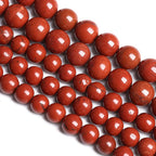 4MM 86PCS Natural Stone Chinese Red Jaspers Spacer Beads for Jewelry Making DIY Bracelet