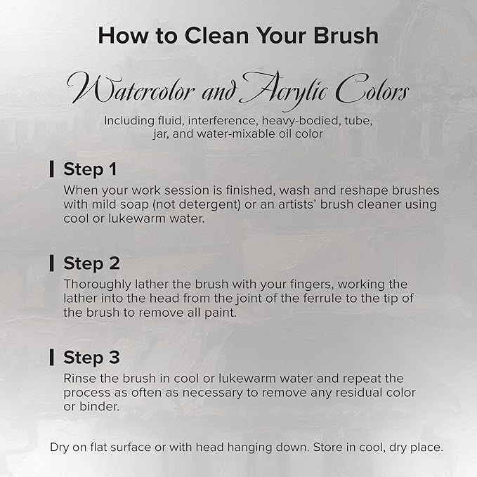 Silver Brush Limited SW-1585S Silverwhite Short Handle Bright Brushes with Soft Synthetic Taklon, 6pc Premium Artist Painting Bundle for Acrylics, Watercolor, Gauche, Ink, Dye, Craft Paint, & Tempera