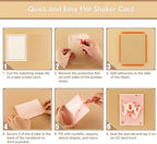 10 Pack Flat Shaker Covers for Card Making - 3inch Round Clear Plastic Transparent Shaker Creator Acetate Sheets for Arts & Crafts Projects DIY Scrapbooking Supplies