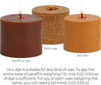 Brown Candle Dye 2oz for Soy Candle Making – Highly Concentrated Candle Wax Dyes – Candle Shop Premium Color Dye Chips for Soy Wax, Beeswax, Paraffin