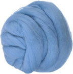 PATIKIL Wool Roving Yarn, 150G/5.3OZ Soft Felting Wool Pure Chunky Roving Yarn Bulk for Needle Felting Knitting Blanket Spinning Weaving DIY Craft, Light Blue