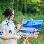 200 Packs Paint Brushes for Kids, Small Paint Brushes Bulk Acrylic Painting Brush Flat and Round Pointed Craft Painting Brush for Oil Watercolor Face Artist and Kids Professional Kits(Blue)