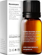 Gya Labs Ravensara Essential Oil - 0.34 Fl Oz - for Hair, Skin, Diffuser, Aromatherapy & DIY Candle Making Scent