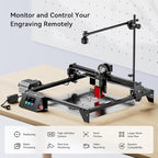 LONGER RAY5 5W Laser Engraver with Air Assist & LightBurn Camera, Auto Positioning & Capture, High-Precision Laser Cutter for Wood, Metal, Acrylic, Tumblers & Cylindrical Objects