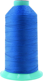 Mandala Crafts Bonded Nylon Thread Sky Blue Heavy Duty Sewing Threads - 800 YDs Size 207 630D T210 Tex 210 Thread for Leather Jeans Weaving Outdoor Marine Upholstery Threads
